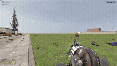 Video Game Screenshot With 100 On Bottom Left GIF