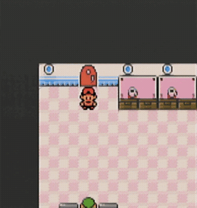 Video Game Screenshot With Checkered Floor And Ghost GIF