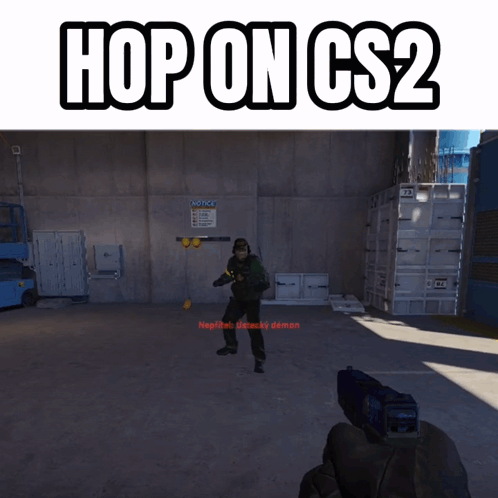 Video Game Screenshot With Hop On CS2 GIF