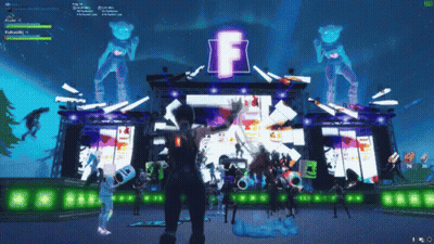 Video Game Screenshot With Large F GIF
