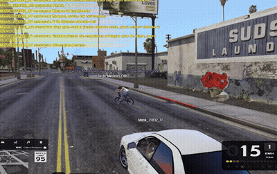 Video Game Screenshot With Number 15 On Dashboard GIF