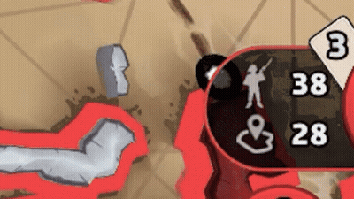 Video Game Screenshot With Numbers 38 And 28 GIF