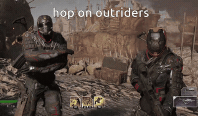 Video Game Soldiers Hop On Outsiders GIF