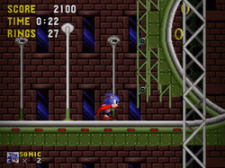 Video Game Sonic Running Fast In Circle  GIF