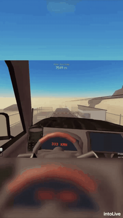 Video Game Steering Wheel With 333 GIF