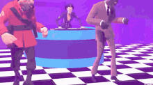 Video Game Tf2 Characters Dancing At Disco