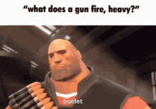 Video Game Tf2 Heavy What Does Gun Fire