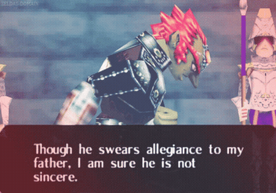 Video Game Though He Swears Allegiance To My Father I Am Sure He Is Not Sincere GIF