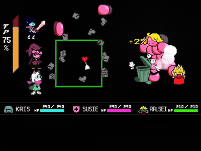 Video Game Trash Can Filled With Pink Balls GIF