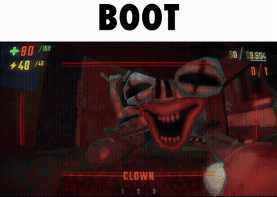 Video Game With Boot Text GIF