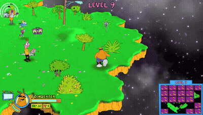 Video Game With Cartoon Character And Level 9 Sign GIF