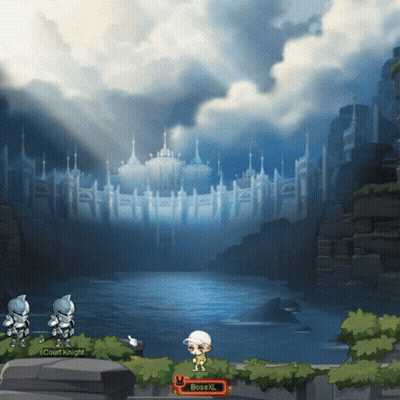 Video Game With Castle And Bosoxl GIF