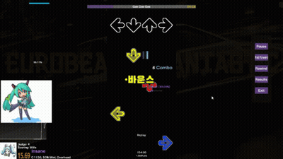 Video Game With Eurobeat Text GIF