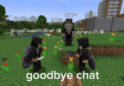 Video Game With Goodbye Chat GIF