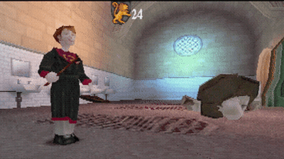 Video Game With Lion And Number 24 GIF