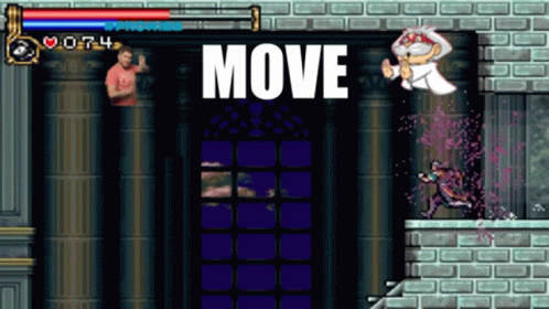 Video Game With Move Text GIF