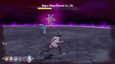 Video Game With Rogue Mega Starmie Background GIF
