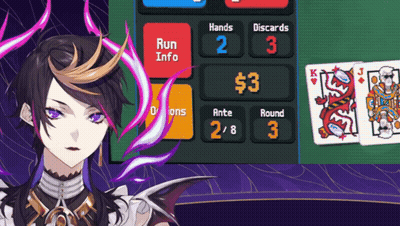 Video Game Woman With Playing Card GIF