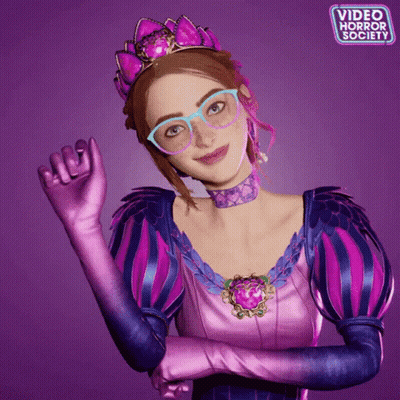 Video Horror Society Poster Woman In Purple Dress GIF