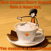 Viernes Good Morning Happy Friday Coffee GIF