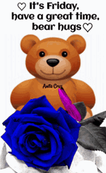 Viernes It's Friday Have A Great Time Bear Hugs Teddy GIF