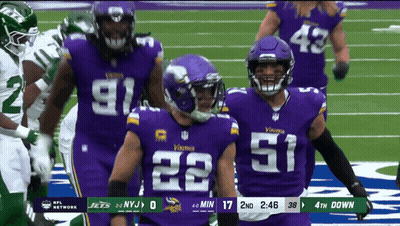 Vikings And Jets Football Game GIF
