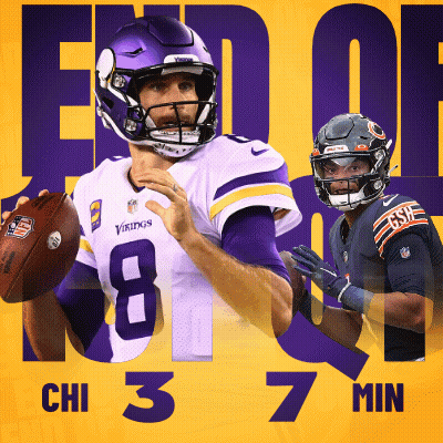 Vikings Player Holding Football GIF