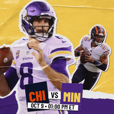 Vikings Vs Bears Football Game Oct 9 GIF
