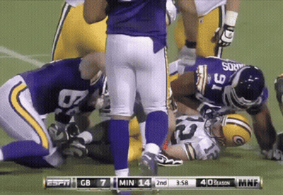Vikings Vs Green Bay Packers Football Game GIF