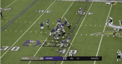 Vikings Vs Saints Football Game GIF