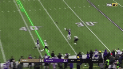 Vikings Vs Saints Football Game GIF