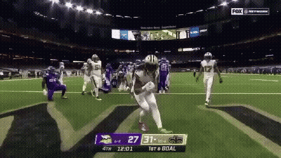 Vikings Vs Saints Football Game On Fox GIF