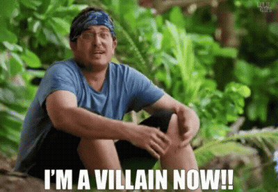 Villain Man Sitting In Jungle Saying I'm A Villain Now GIF