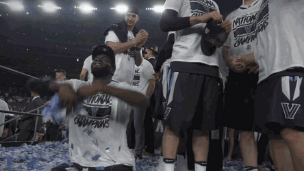 Villanova National Champion Celebration Confetti GIF