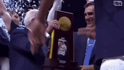 Villanova Wildcats College Basketball Championship Trophy GIF