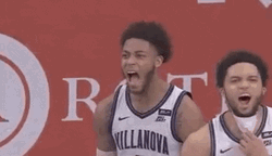 Villanova Wildcats Ecstatic Screaming Cam Whitmore GIF