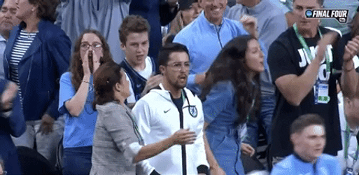 Villanova Wildcats Fans Cheering Applause GIF