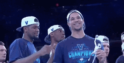 Villanova Wildcats Playful Kris Jenkins GIF