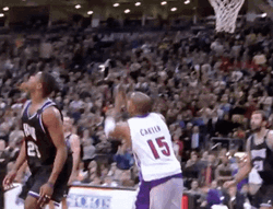 Vince Carter Easy Alley Oop Dunk GIF
