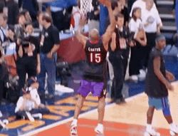 Vince Carter High Reaching Dunk GIF