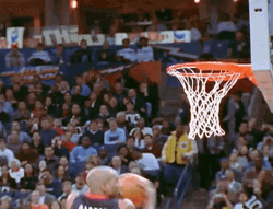 Vince Carter One Handed Dunk Close View GIF