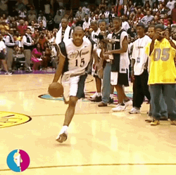 Vince Carter Punching Ring Stand GIF