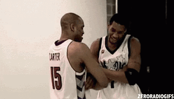 Vince Carter Tracy McGrady GIF