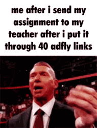 Vince Mcmahon Money Assignment 40 Adfly Links  GIF