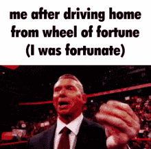 Vince Mcmahon Money Driving Home From Wheel Of Fortune  GIF