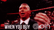 Vince Mcmahon Money When You Buy OIN  GIF