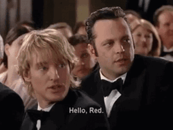 Vince Vaughn Wedding Crashers Hello Red GIF