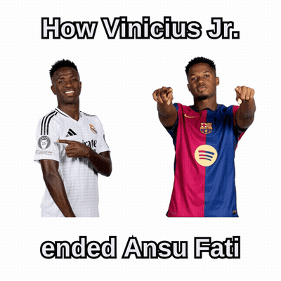 Vinicius Jr. Ended Barcelona's Next Talent Ansu Fati GIF