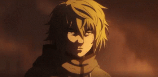 Vinland Saga Thorfinn Looking Back GIF