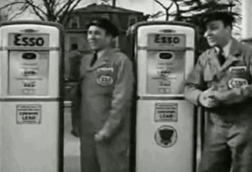 Vintage Ad Singing Gas Boys GIF